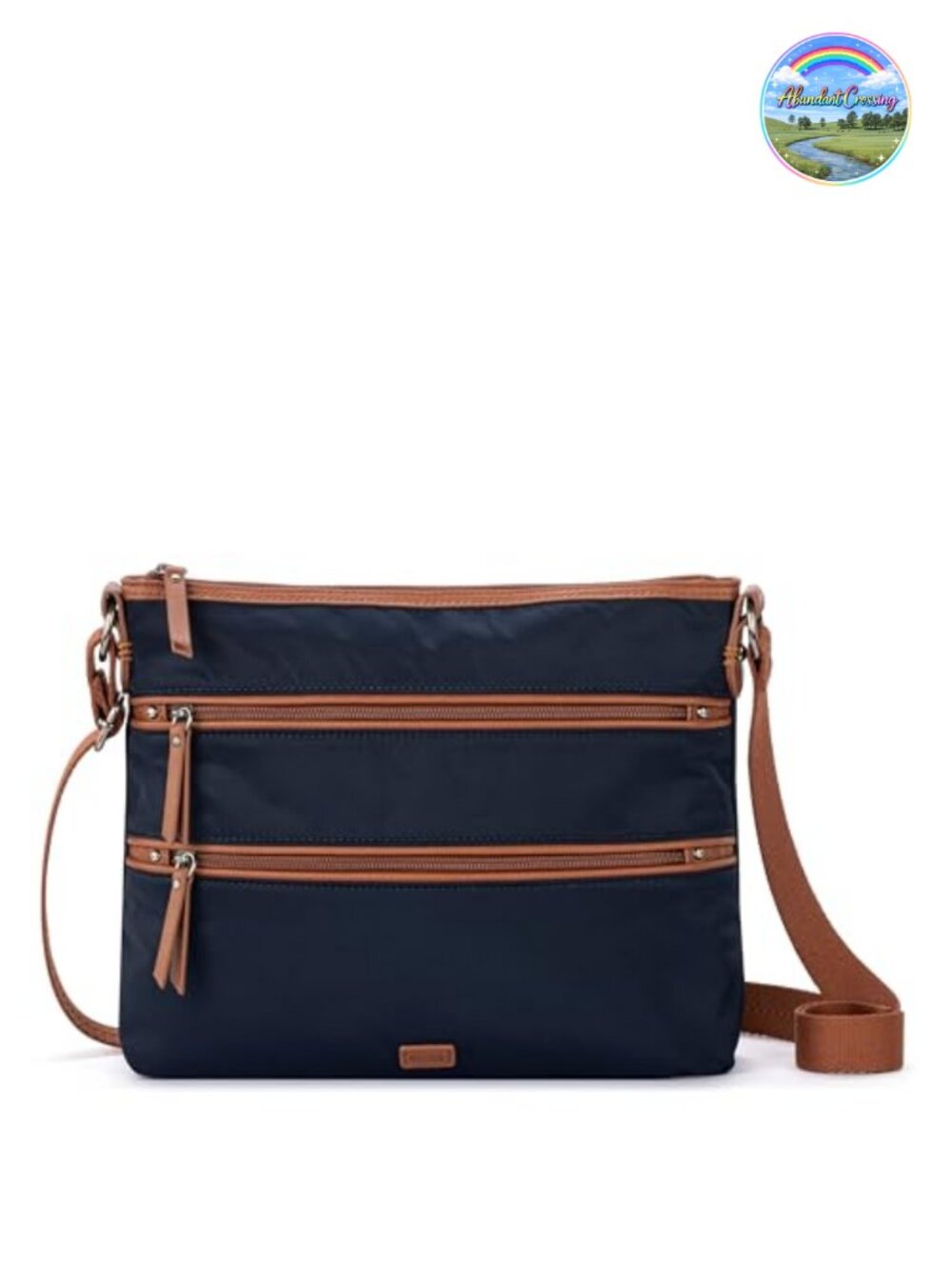The Sak Esperato Eco Twill Crossbody Purse Adjustable Strap Zipper Pockets